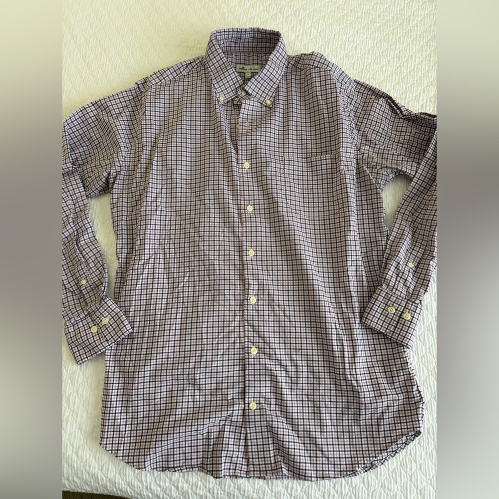 Peter Millar Men's Checkered Shirt